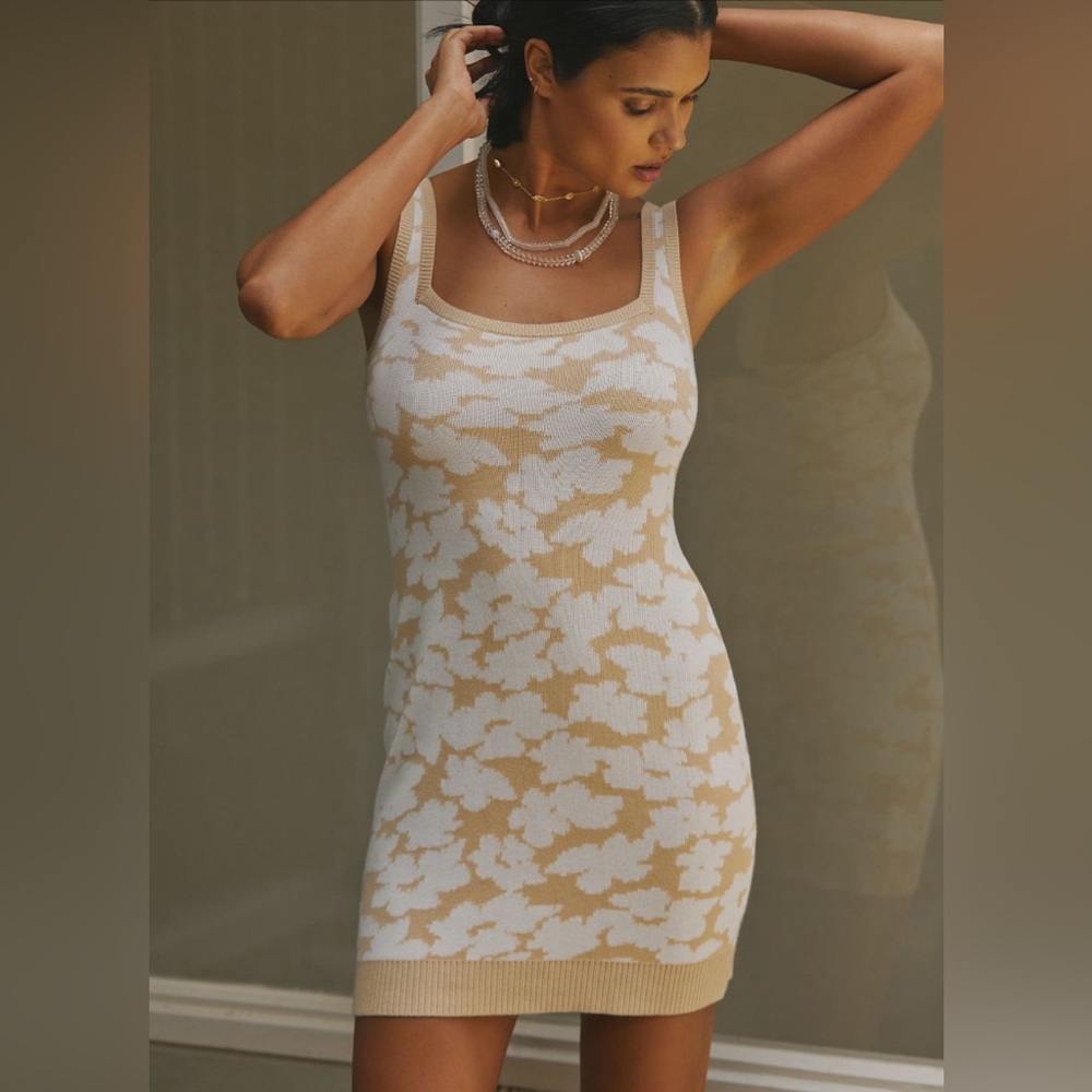 ✨ Anthropologie Maritime Mini Sweater Dress Sz L - Picture 1 of 4